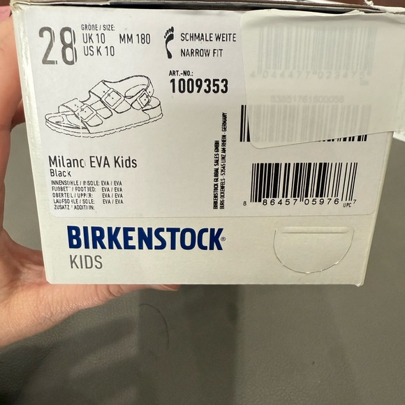 Birkenstock Milano Essentials toddler Sz 10 NWT - Picture 5 of 5